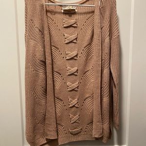 Bow cross cardigan